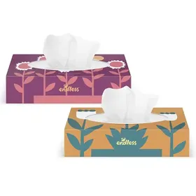 Endless Χαρτομάντηλα Facial 90τεμ.106γρ. (Διάφορα Χρώματα)