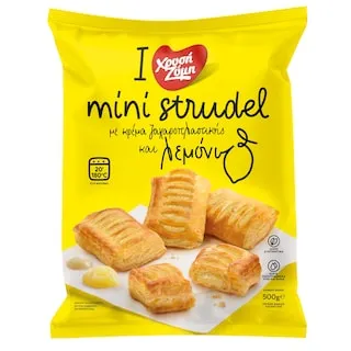 Χρυσή Ζύμη Mini Strudel Κρέμα Λεμόνι 500γρ.