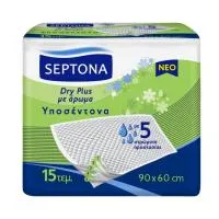SEPTONA ΥΠΟΣ. DRY PLUS ΑΡΩΜ.15ΤΕΜ. 60Χ90