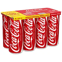 Coca Cola 8x330lt (Τα 500ml Δώρο)