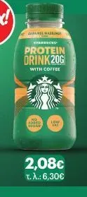 STARBUCKS PROTEIN DRINK 20G WITH COFFEE CARAMEL HAZELNUT