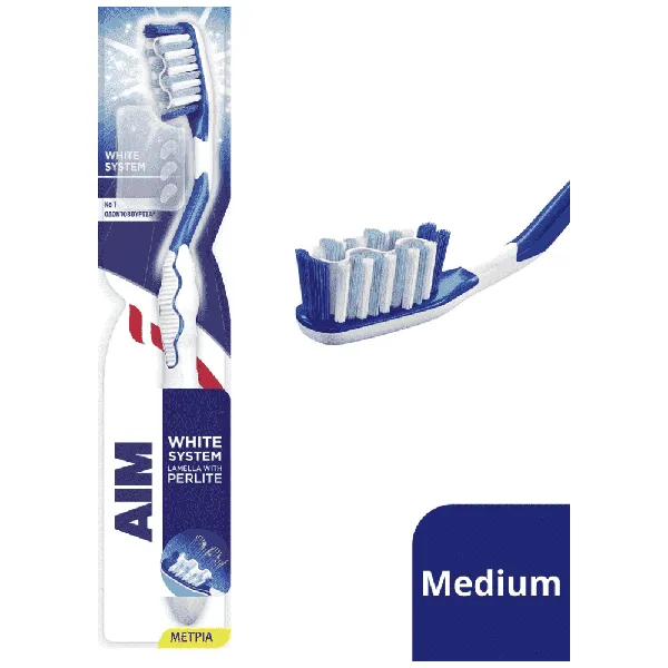 AIM WHITE SYSTEM ΜΕΤΡΙΑ Οδοντόβουρτσα