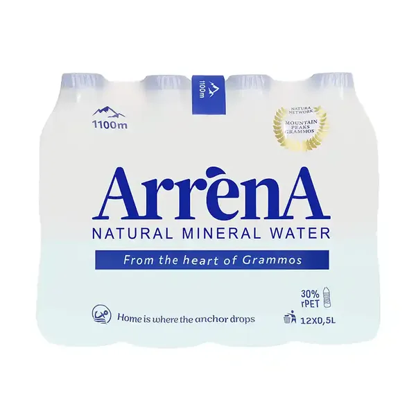 Arrena Φυσικό Μεταλλικό Νερό 12x500ml. (Μέγιστη Ποσότητα 5τεμ.)