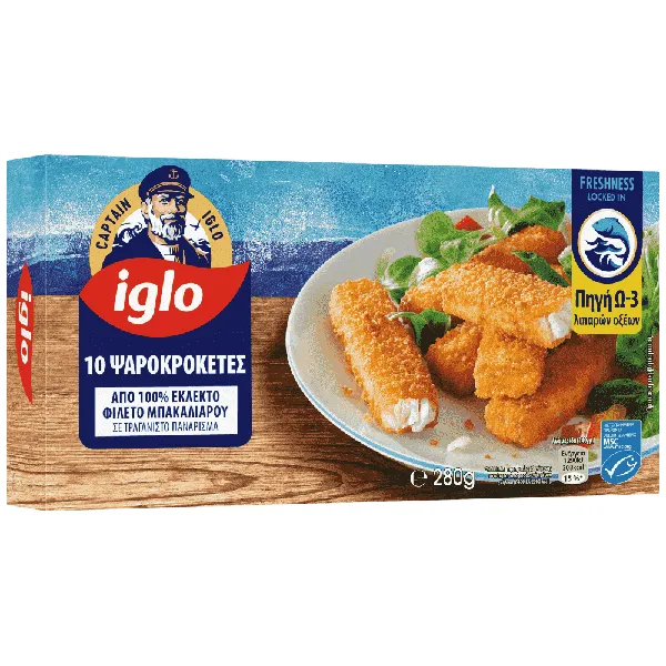 ψαροκροκέτες fish sticks