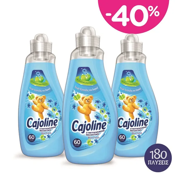 Συμπυκνωμένο Μαλακτικό Ρούχων Bluefresh Cajoline (60 μεζ)