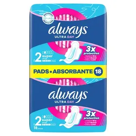 Always Ultra Plus Long Σερβιέτες (Μέγεθος 2) Value Pack 18τεμ.
