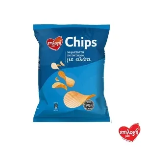 ΕΠΙΛΟΓΗ ΜΟΥ Chips Κυματιστά Αλάτι, Ρίγανη, BBQ 120γρ.