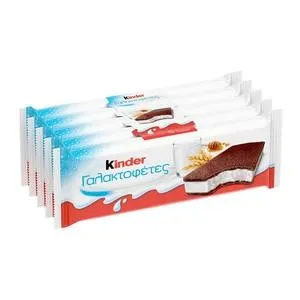 KINDER Γαλακτοφέτες Σοκολάτα Συσκευασία 4*28γρ