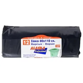 ALASKA Σακούλες Απορριμμάτων Professional 125L 12 Τεμάχια