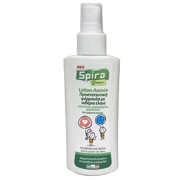 Spira Green Εντομοαπωθητική Λοσιόν Σπρέι Σώματος 100ml.