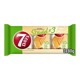 Strudel 7DAYS με μήλο & καννέλα 3x80gr