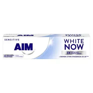 AIM Οδοντόκρεμα White Now Sensitive 75ml
