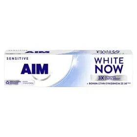 AIM Οδοντόκρεμα White Now Sensitive 75ml