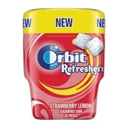 Orbit Refreshers Τσίκλες Φράουλα/Λεμόνι 67g