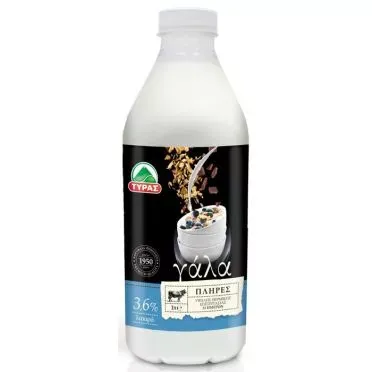 ΤΥΡΑΣ ΓΑΛΑ ESL 3,6% 1LT PET
