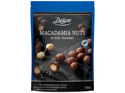 Macadamia ξηροί καρποί Σοκολάτα γάλακτος, καραμέλα-μέλι