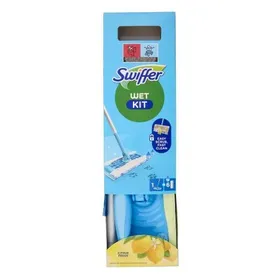 Swiffer Σύστημα Καθαρισμού Starter kit Wet για καθαρισμό πατωμάτων (1 λαβή, ανταλλακτικά υγρά πανάκια)