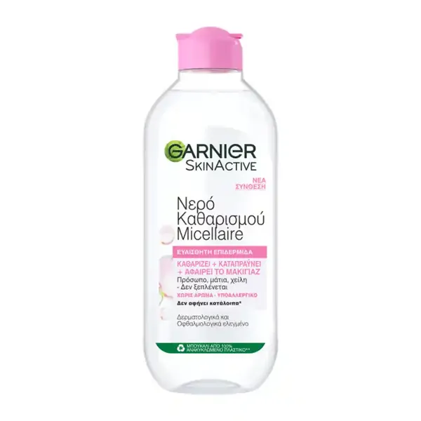 L'oreal Garnier Skin Naturals Micellaire Νερό Καθαρισμού Για Ευαίσθητες Επιδερμίδες 400ml.
