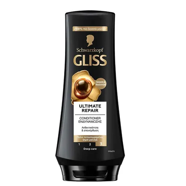 Schwarzkopf Gliss Conditioner Ultimate Repair Για Ξηρά Ταλαιπωρημένα Μαλλιά 200ml.
