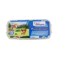 Αυγά Φρέσκα Aχυρώνα Large 10τεμ. Βλαχάκη 63-73 g