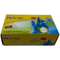 Practic Γάντια Βινυλίου Απουδράριστα Μπλέ Large 100τεμ
