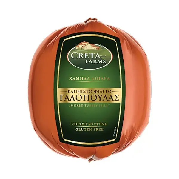 Γαλοπούλα ψητή CRETA FARMS "Χωρίς" χ. γλουτένη 200γρ. σε φέτες