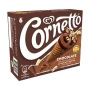 CORNETTO Παγωτό Χωνάκι Chocolate 6τεμ 360g (540ml)
