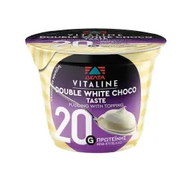 Επιδόρπιο γάλακτος Vitaline ΔΕΛΤΑ Pudding double white choco 200gr