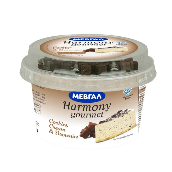 HARMONY Επιδόρπιο Γιαουρτιού Cookies Cream & Brownies 160g