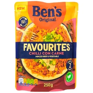 BEN'S Ρύζι Favourites Chilli Con Carne 250g