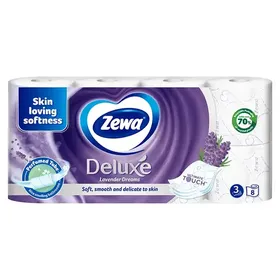 Zewa Deluxe Lavender Dreams Χαρτί Υγείας 3Φύλλων 8τεμ. 704γρ.