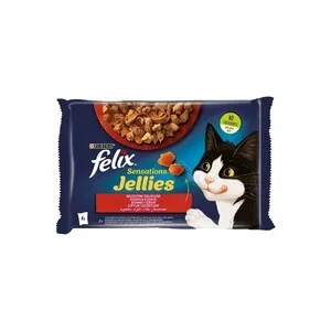 FELIX Jellies Βοδινό & Κοτόπουλο 4x85gr