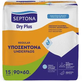 dry plus υποσέντονα regular 90x60cm (15τεμ.)