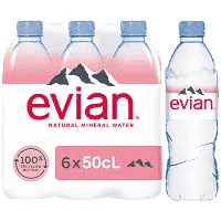 EVIAN Νερό Φυσικό Μεταλλικό 6x500ml