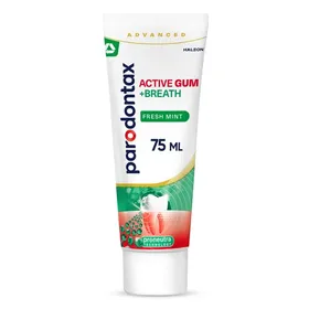 οδοντόκρεμα active gum +breath fresh mint 75ml