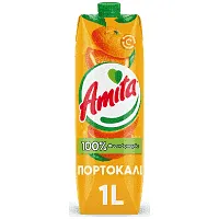 AMITA Χυμός Φυσικός Πορτοκάλι 1L