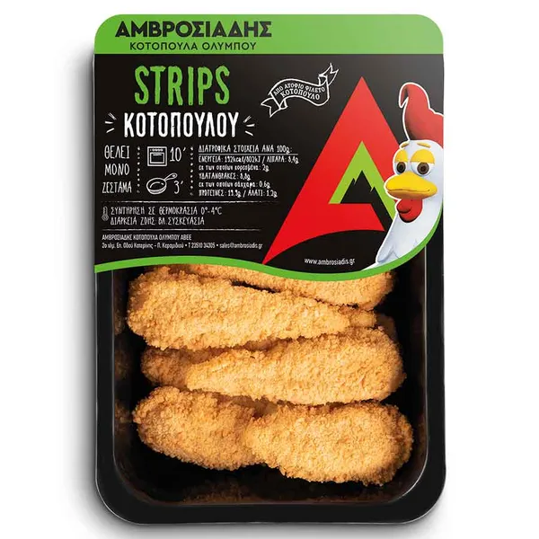 Αμβροσιάδης Strips Κοτόπουλου Ελληνικά 400γρ.