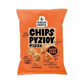 Healthy Habits Τσιπς Ρυζιού Pizza Χωρίς Γλουτένη 60γρ.