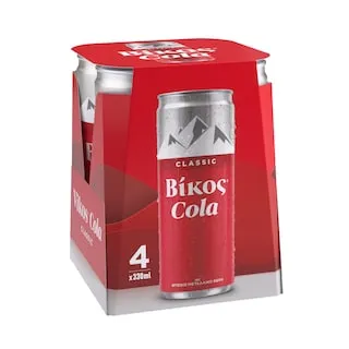 ΒΙΚΟΣ Αναψυκτικό Cola κουτί 4Χ330ml