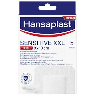 HANSAPLAST Επιθέματα Sensitive XXL Αντιβακτηριδιακά 5 Τεμάχια