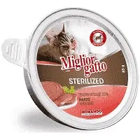 Migliorgatto Μους Βοδινό Στειρωμένες Γάτες 85gr