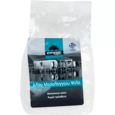 Αλάτι Ψιλό Μεσολογγίου 500g Evergreen