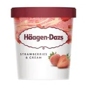 HAAGEN-DAZS Παγωτό Strawberries & Cream Χωρίς γλουτένη 400g (460ml)