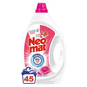 Neomat Υγρό Απορρυπαντικό Πλυντηρίου Ρούχων Άγριο Τριαντάφυλλο 45mez. 2,025lt.
