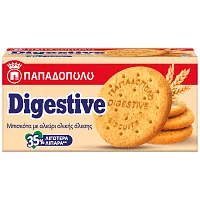 Παπαδοπούλου Μπισκότα Digestive Με 35% Λιγότερα Λιπαρά 250gr