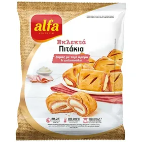 ALFA εκλεκτά πιτάκια με τυρί κρέμα & γαλοπούλα 450g