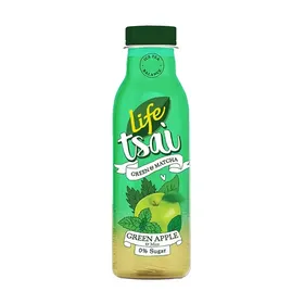 LIFE ΤΣΑΙ Ice Green & Matcha Tea Πράσινο Μήλο & Δυόσμος 500ml