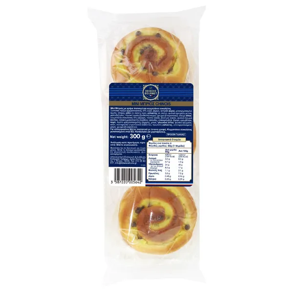 Ρολάκια με κρέμα & σοκολάτα BRIOCHE GOURMET 300gr