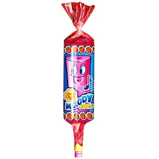 CHUPA CHUPS Γλειφιτζούρι Melody Pops Φράουλα 1 Τεμάχιο