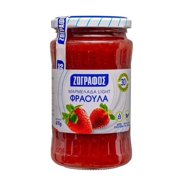 ΖΩΓΡΑΦΟΣ Μαρμελάδα Φράουλα Light με Φρουκτόζη 415γρ